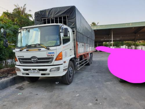 Xe tải cũ Hino 15 tấn đời 2015 thùng nhôm inox dài 9m1 rất đẹp  Xe tải SG